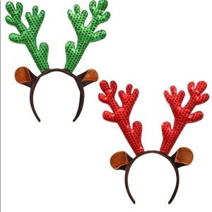 Reindeer headbands set (2) Christmas headbands
